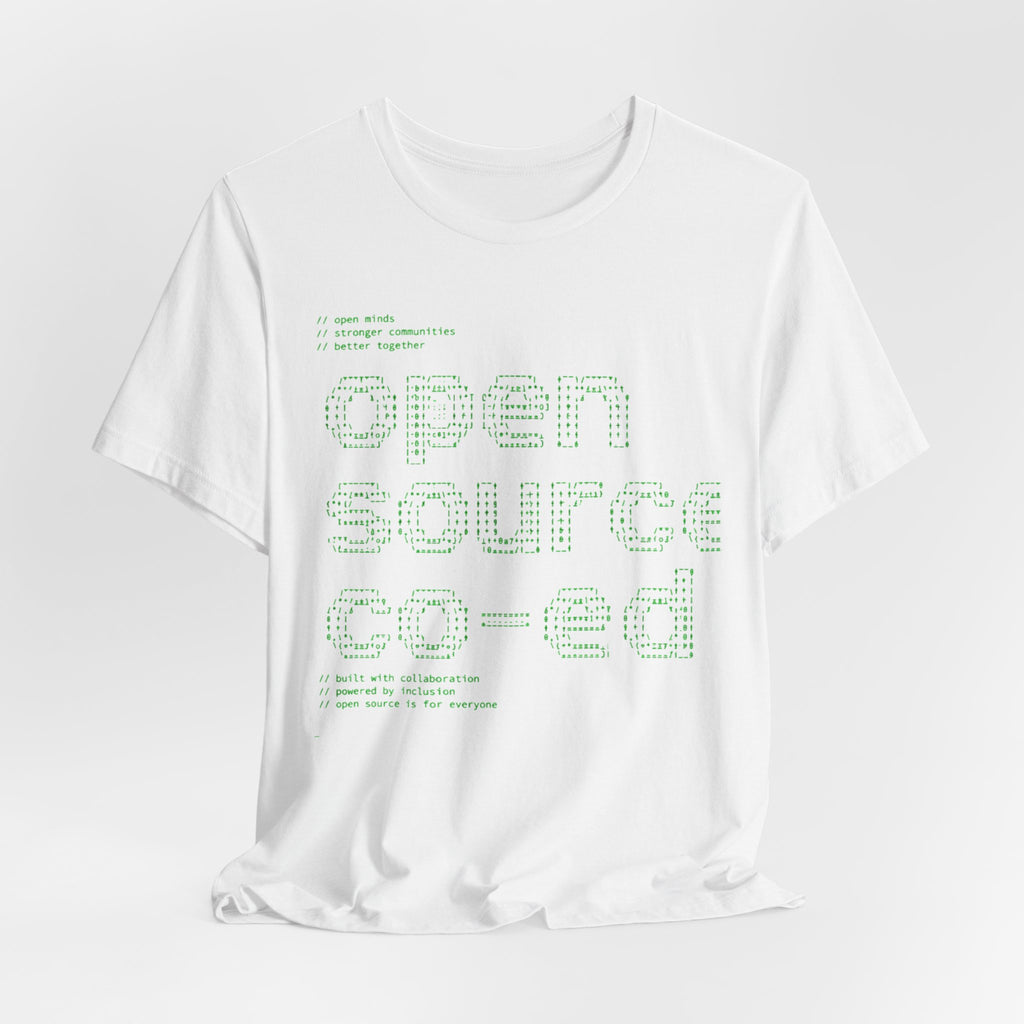 Open Source Co-ed T-Shirt | Programming ASCII Art Tee