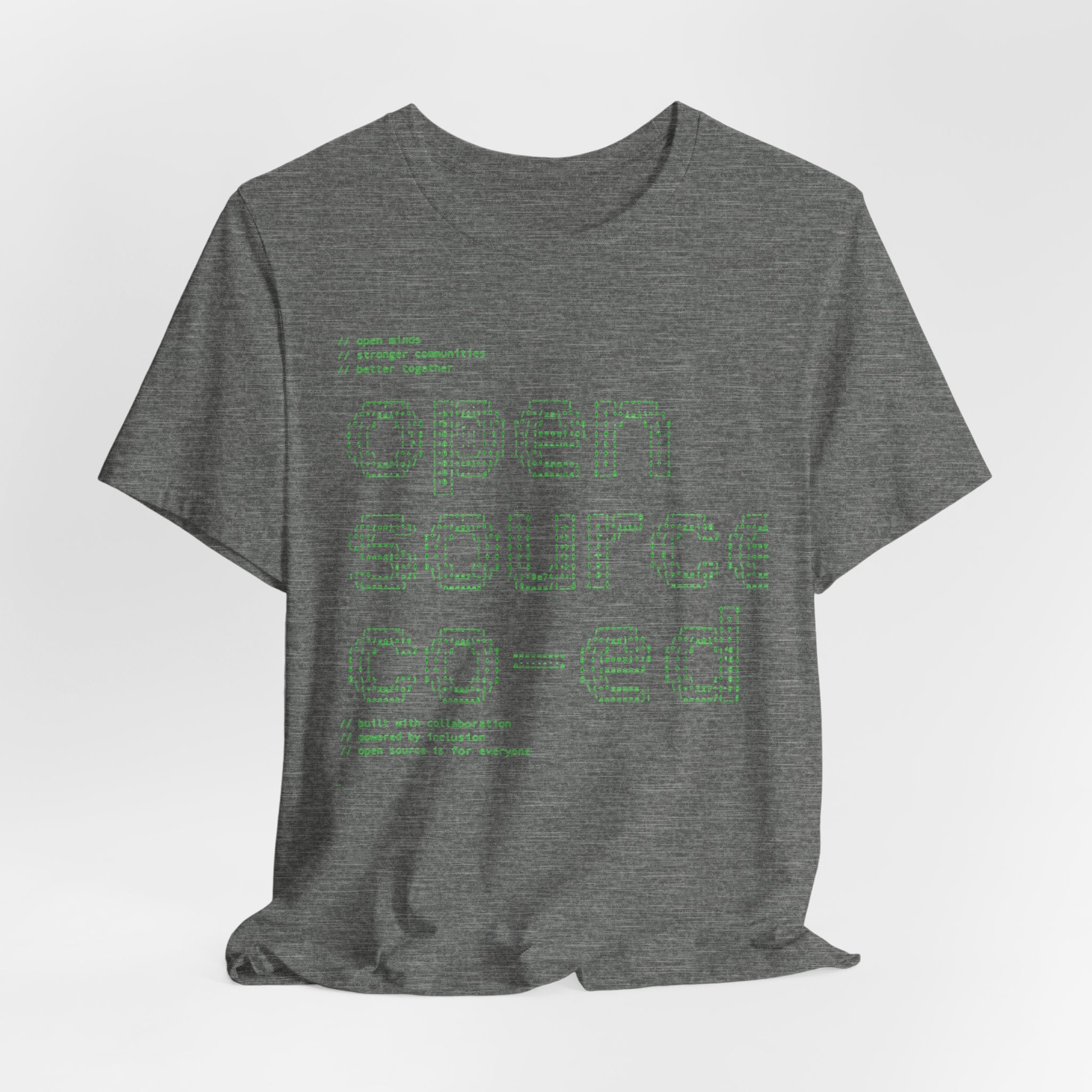 Open Source Co-ed T-Shirt | Programming ASCII Art Tee