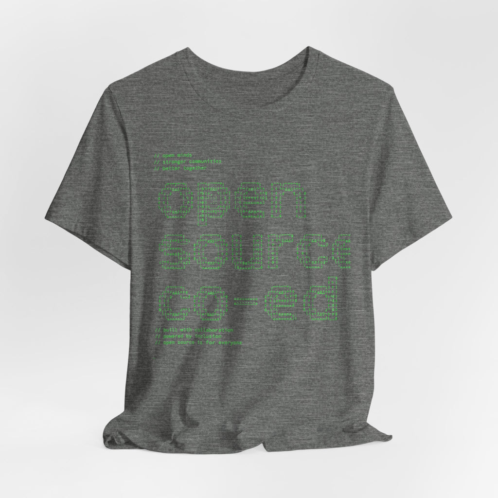Open Source Co-ed T-Shirt | Programming ASCII Art Tee