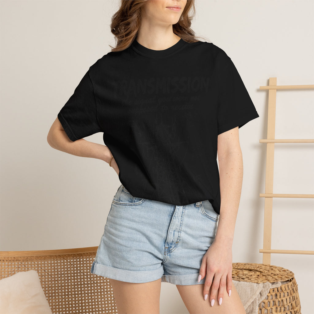 Transmission radio tower tee | Signal sketch graphic T-Shirt
