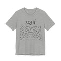 Aqui keys graphic Tee | Aquí scattered vintage key illustration