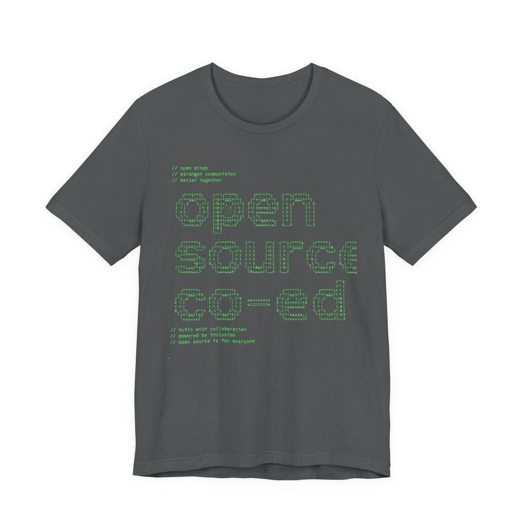 Open Source Co-ed T-Shirt | Programming ASCII Art Tee