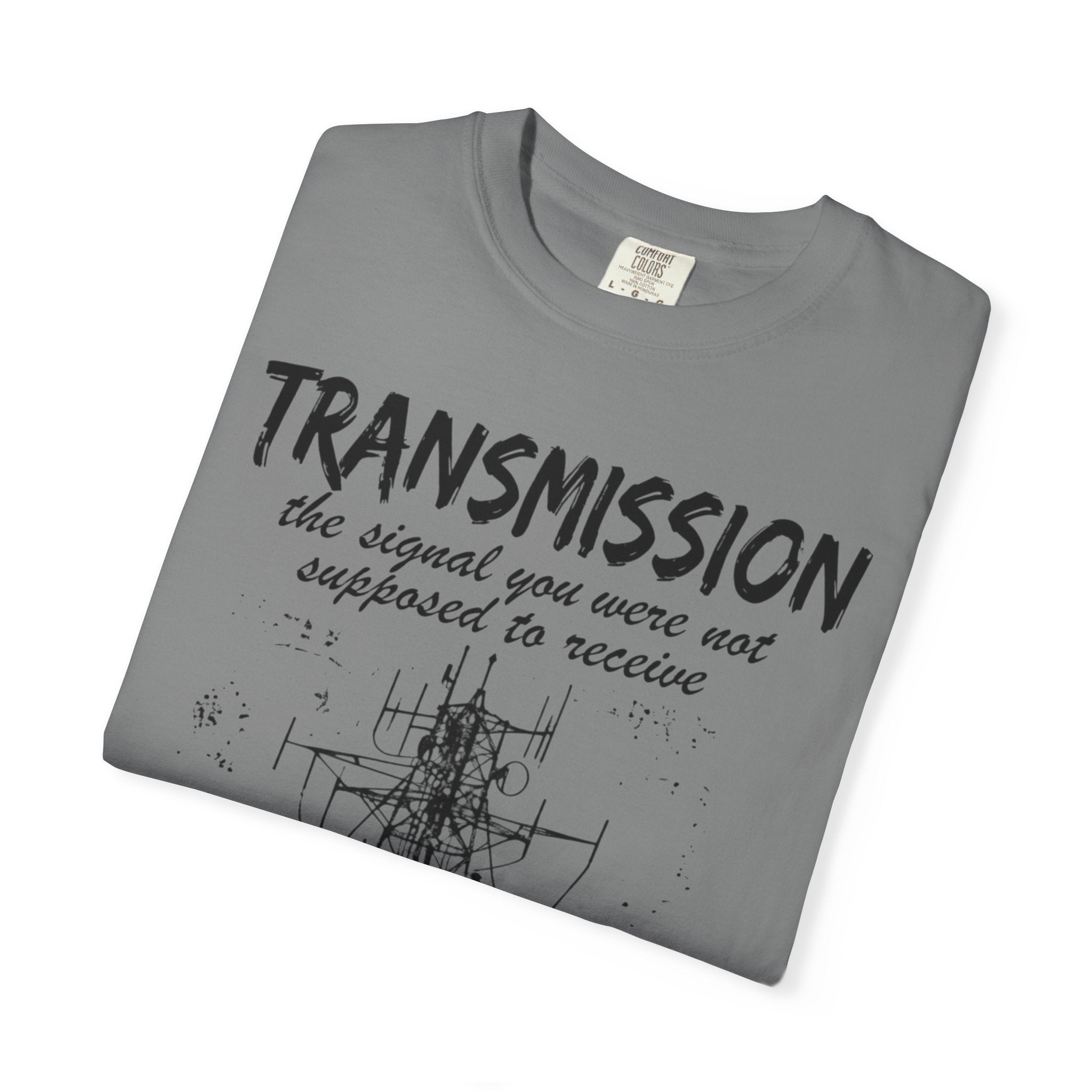 Transmission radio tower tee | Signal sketch graphic T-Shirt