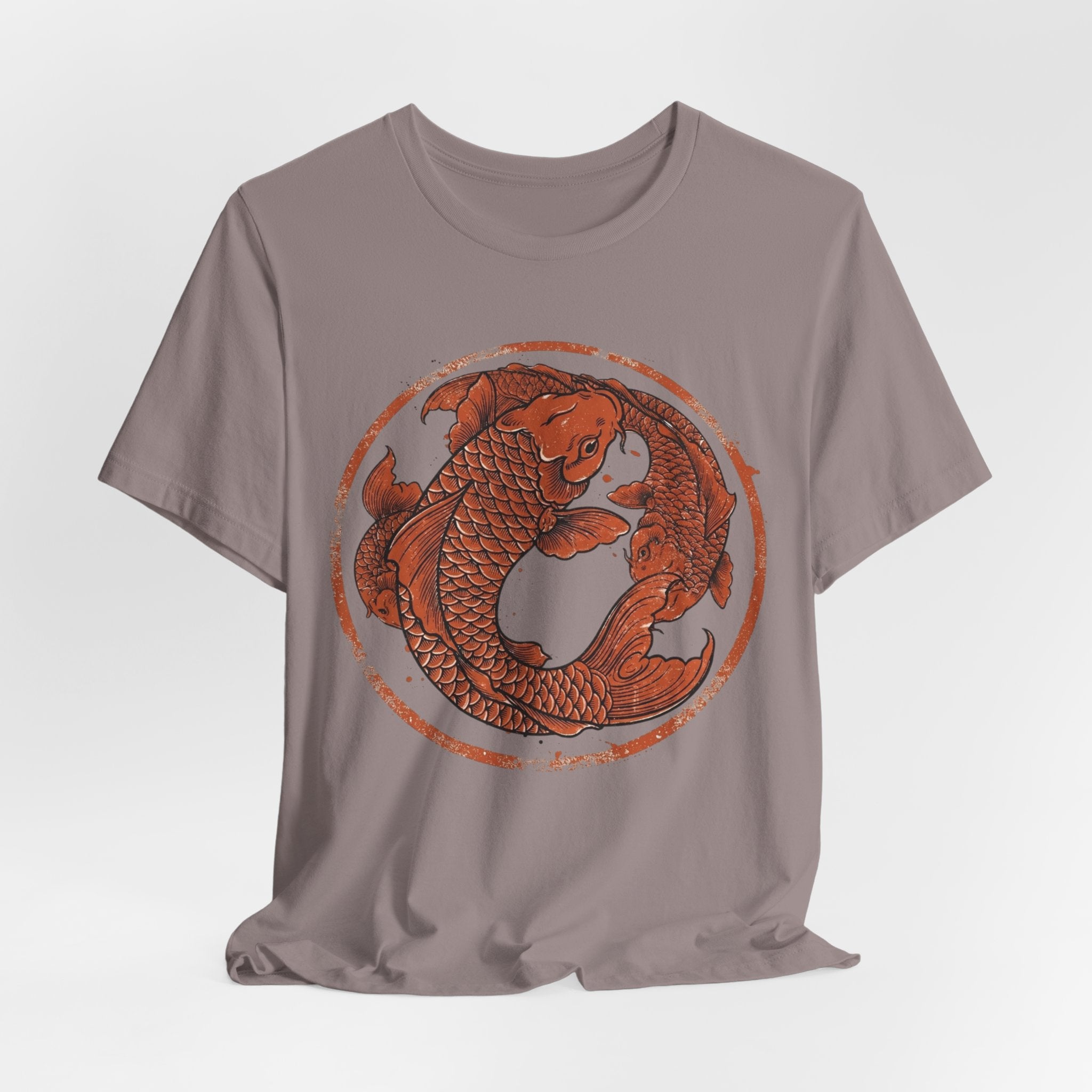 Koi Fish Circle illustration Tee | Asian carp yin yang shirt