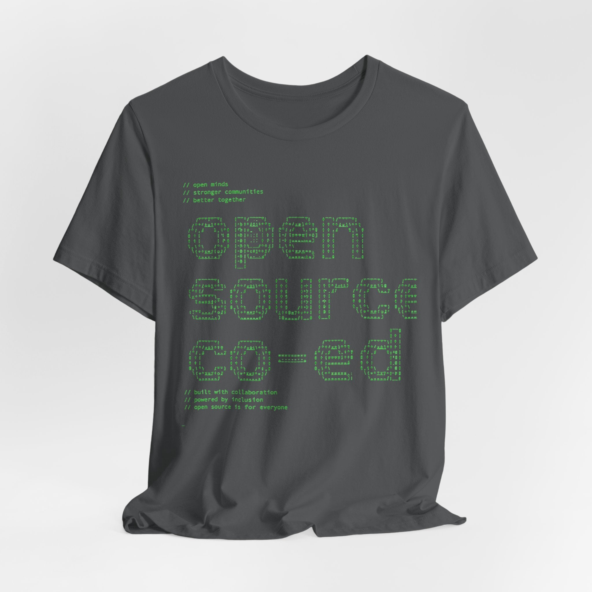 Open Source Co-ed T-Shirt | Programming ASCII Art Tee
