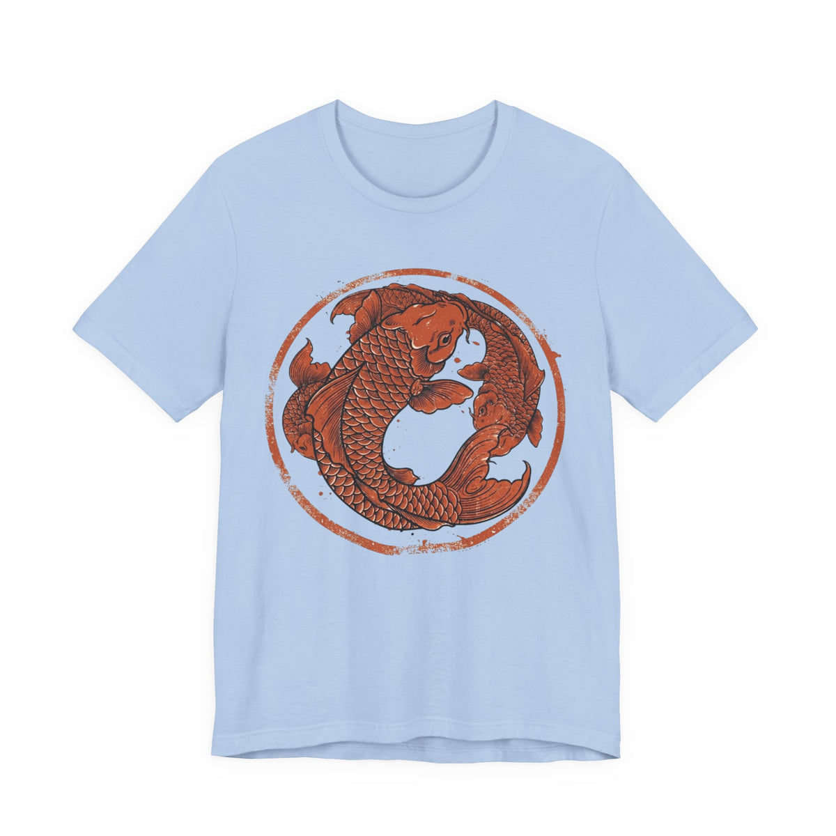 Koi Fish Circle illustration Tee | Asian carp yin yang shirt