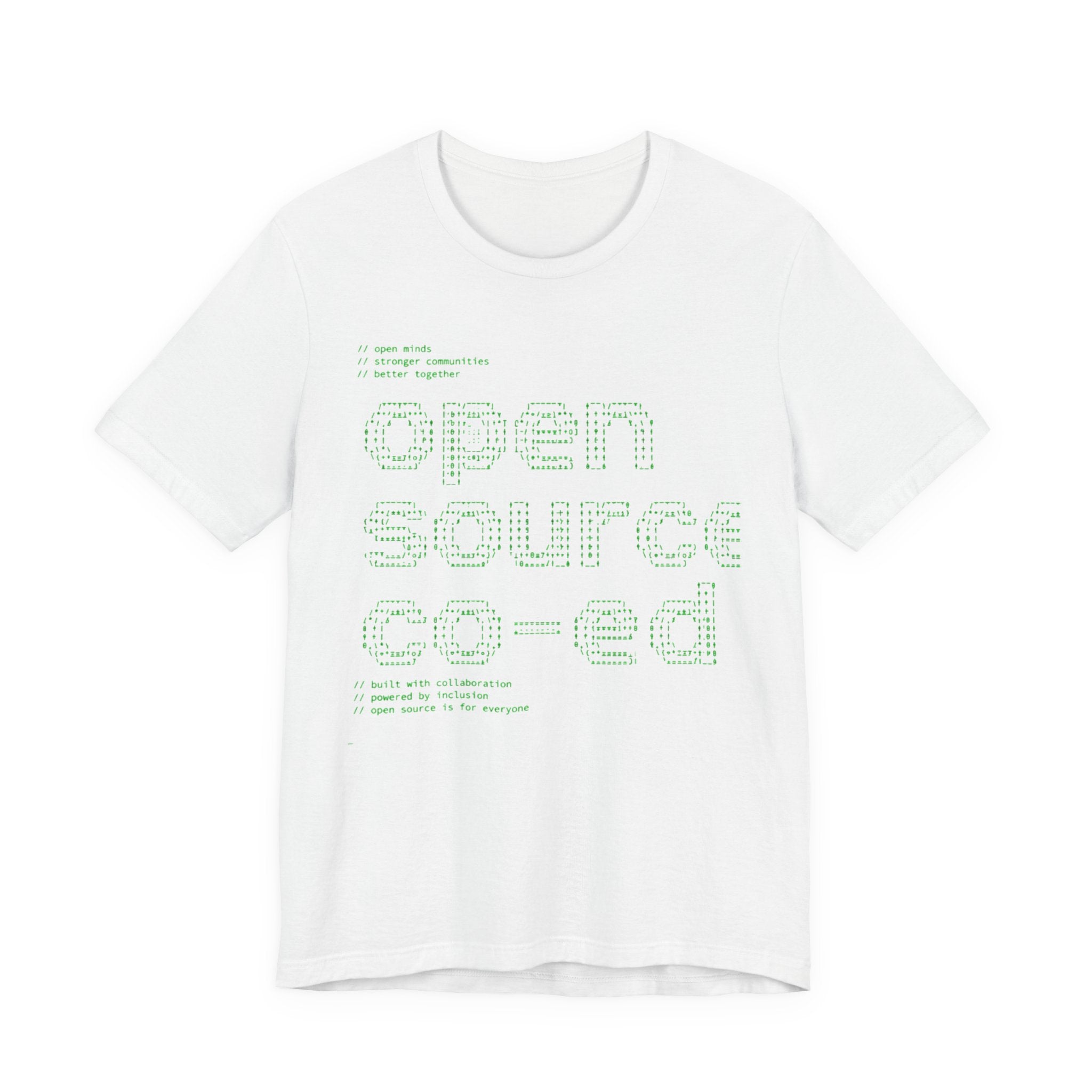 Open Source Co-ed T-Shirt | Programming ASCII Art Tee