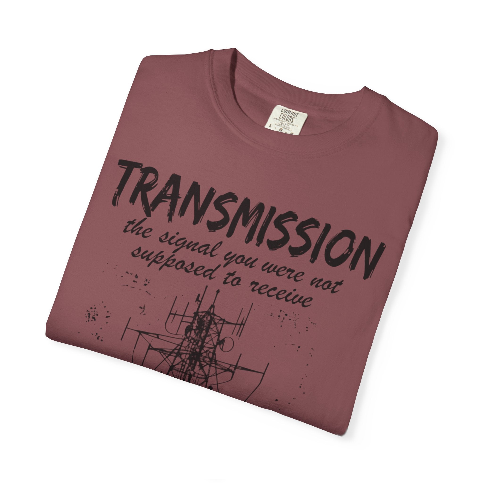 Transmission radio tower tee | Signal sketch graphic T-Shirt