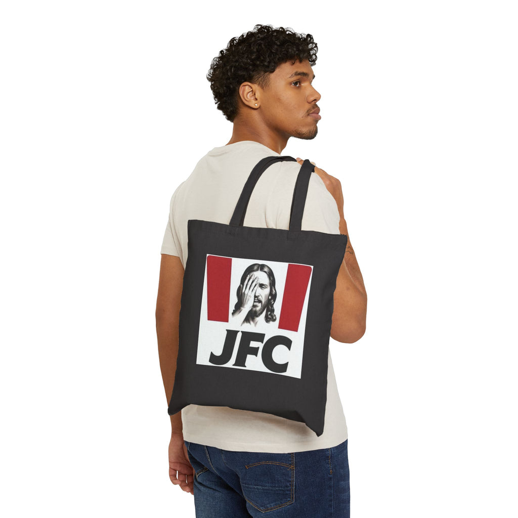 JFC Facepalm Cotton Canvas Tote Bag