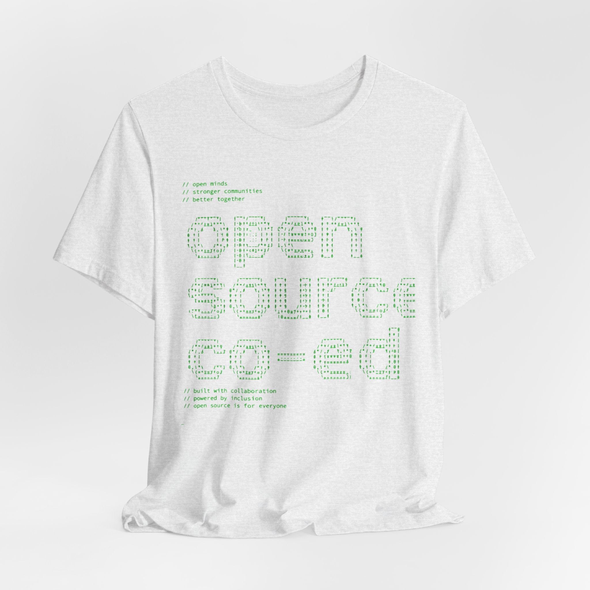 Open Source Co-ed T-Shirt | Programming ASCII Art Tee