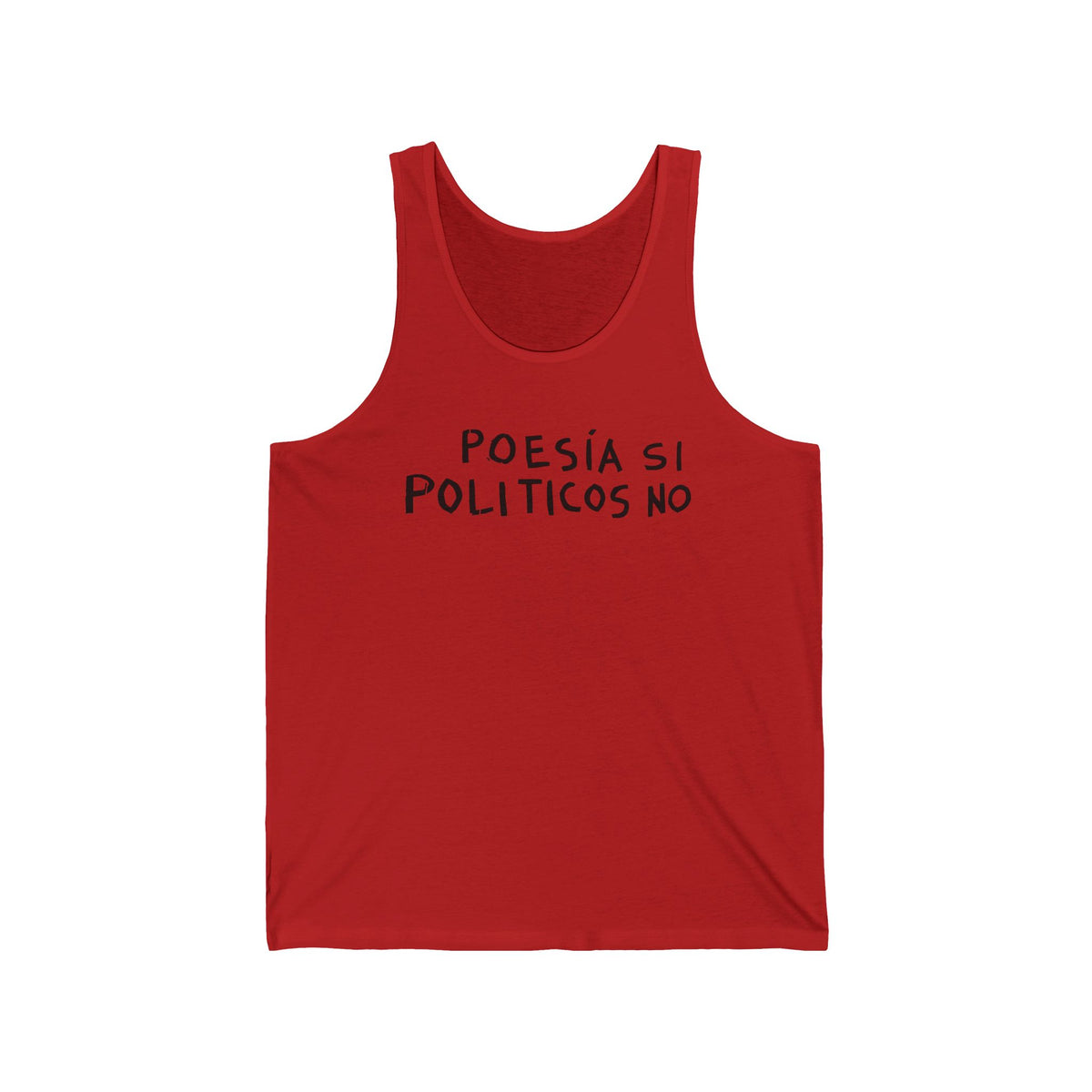 Poesía Sí Políticos No tank top | Spanish Poetry Politics Shirt