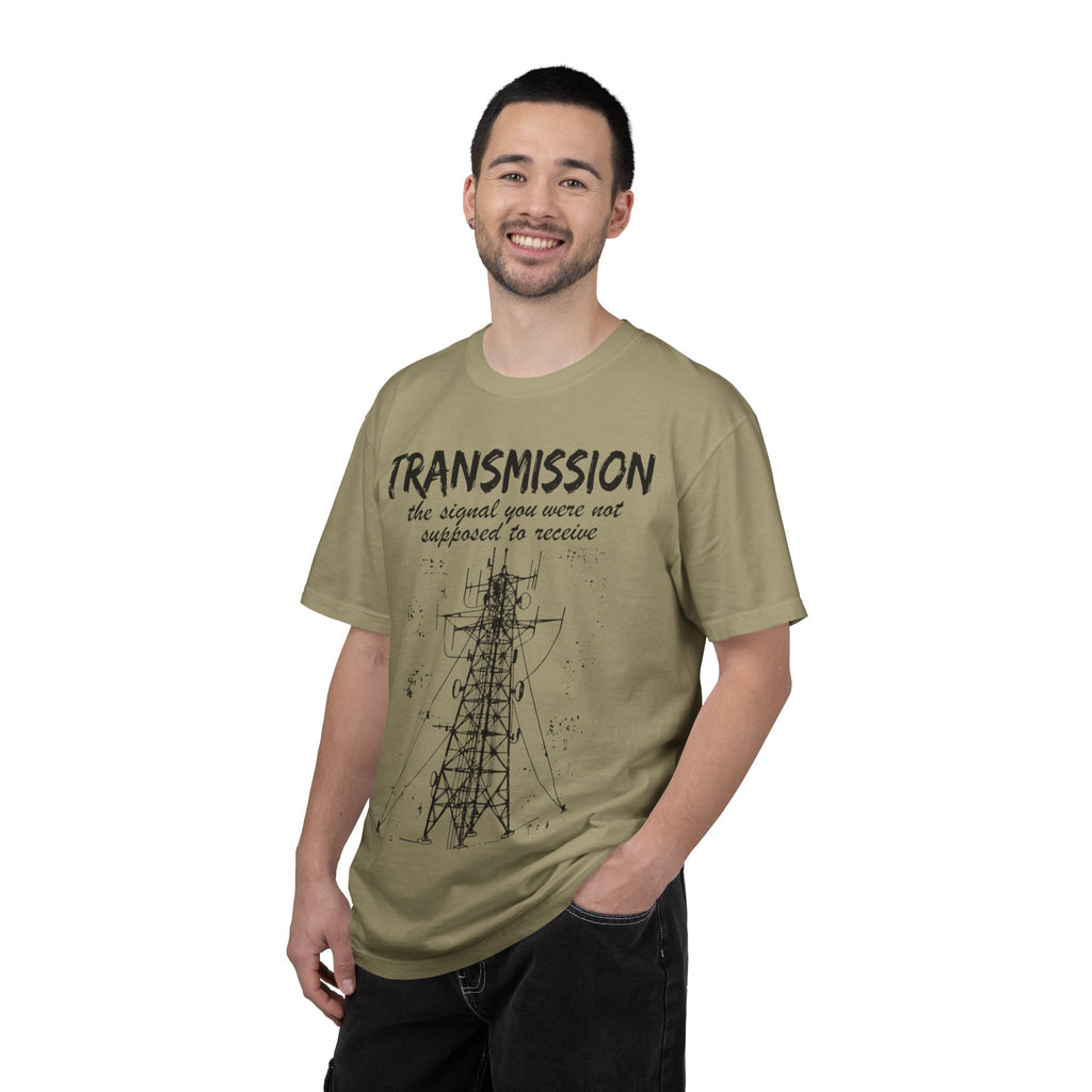 Transmission radio tower tee | Signal sketch graphic T-Shirt