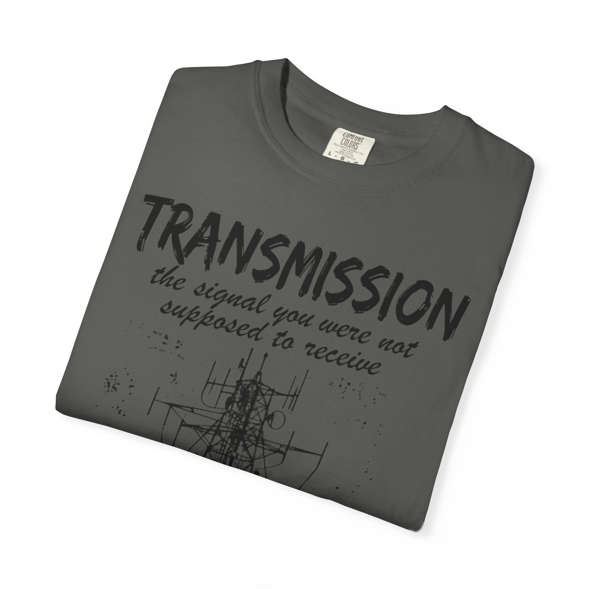 Transmission radio tower tee | Signal sketch graphic T-Shirt