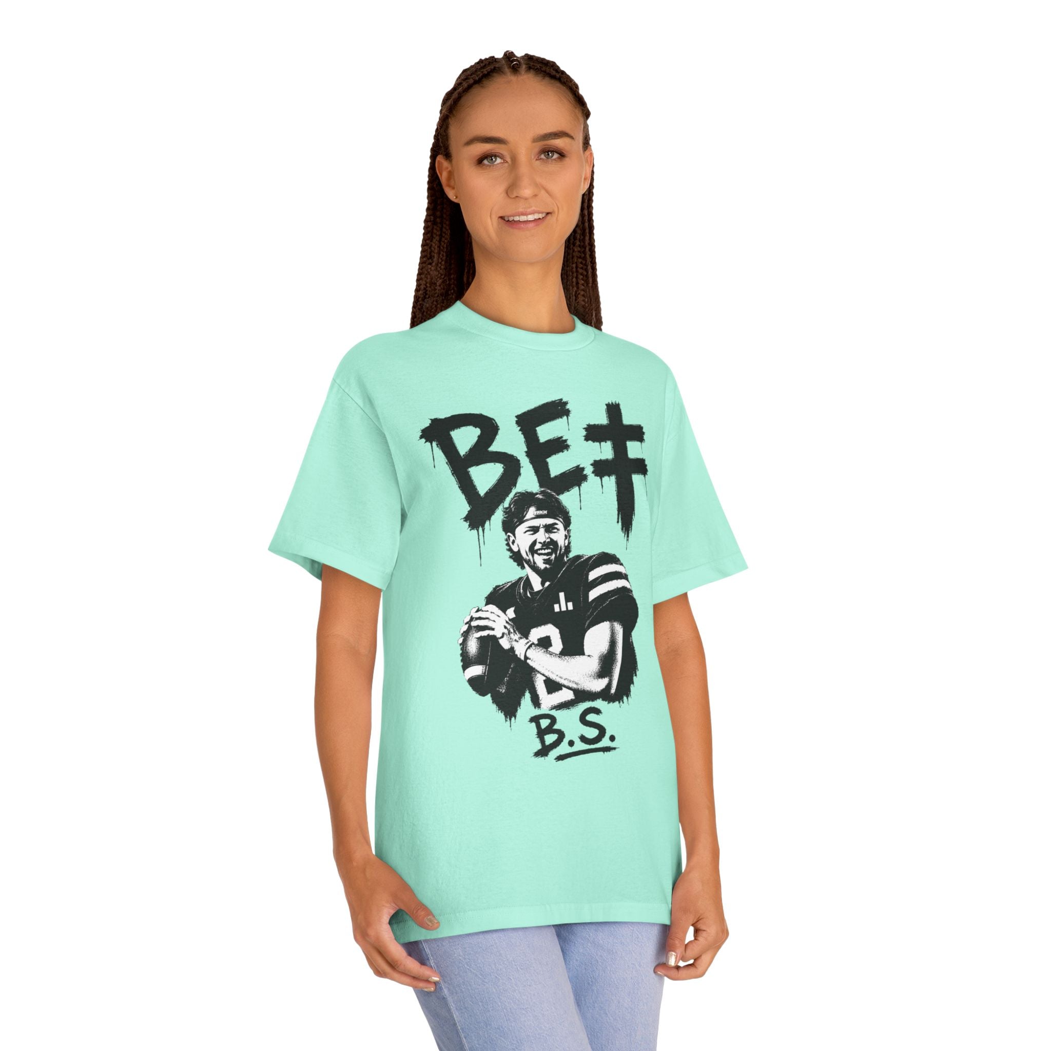 BET Gambling Quarterback Graphic Tee | Football Pop Art