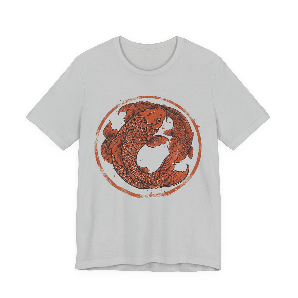 Koi Fish Circle illustration Tee | Asian carp yin yang shirt