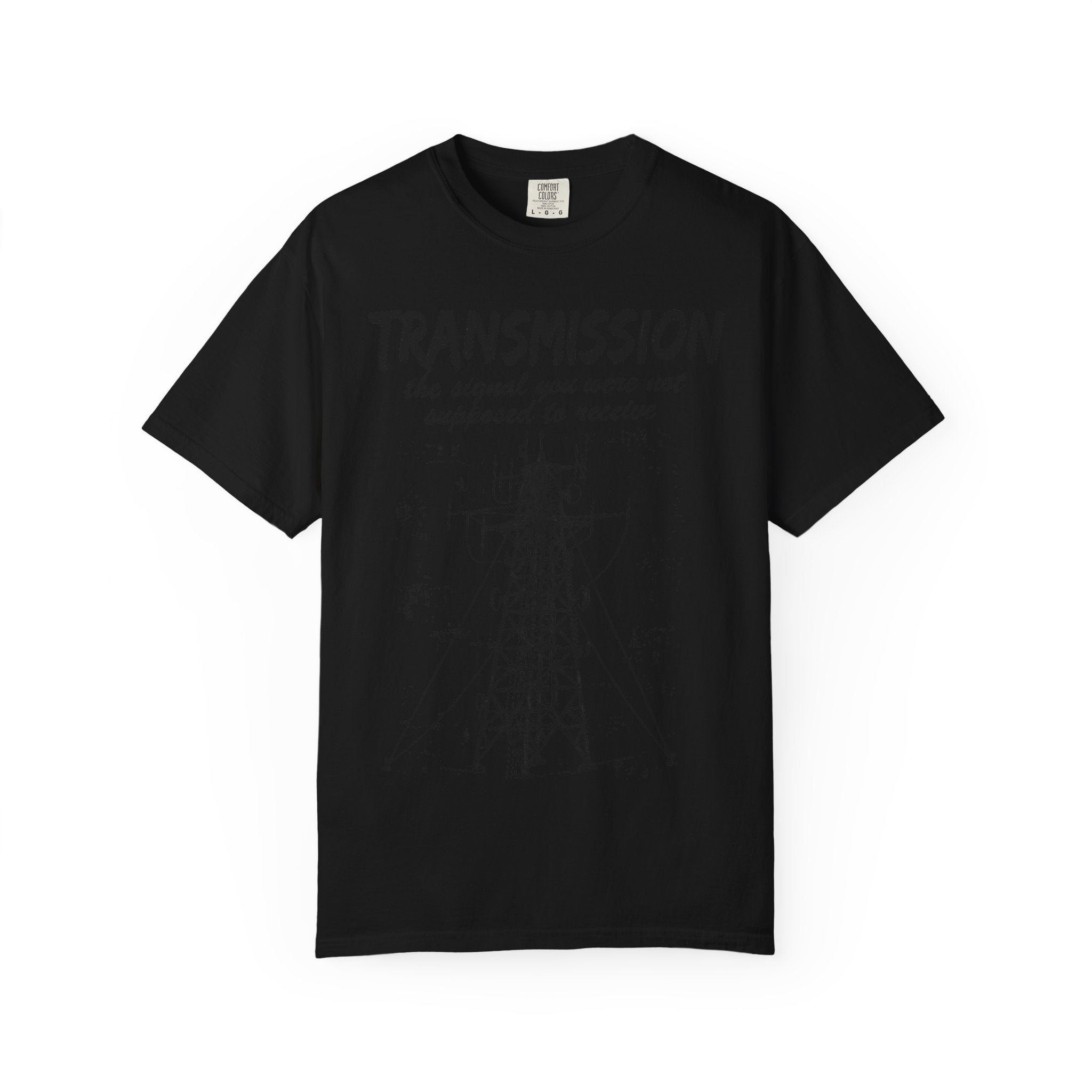 Transmission radio tower tee | Signal sketch graphic T-Shirt