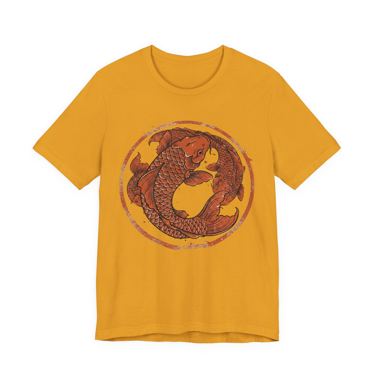 Koi Fish Circle illustration Tee | Asian carp yin yang shirt