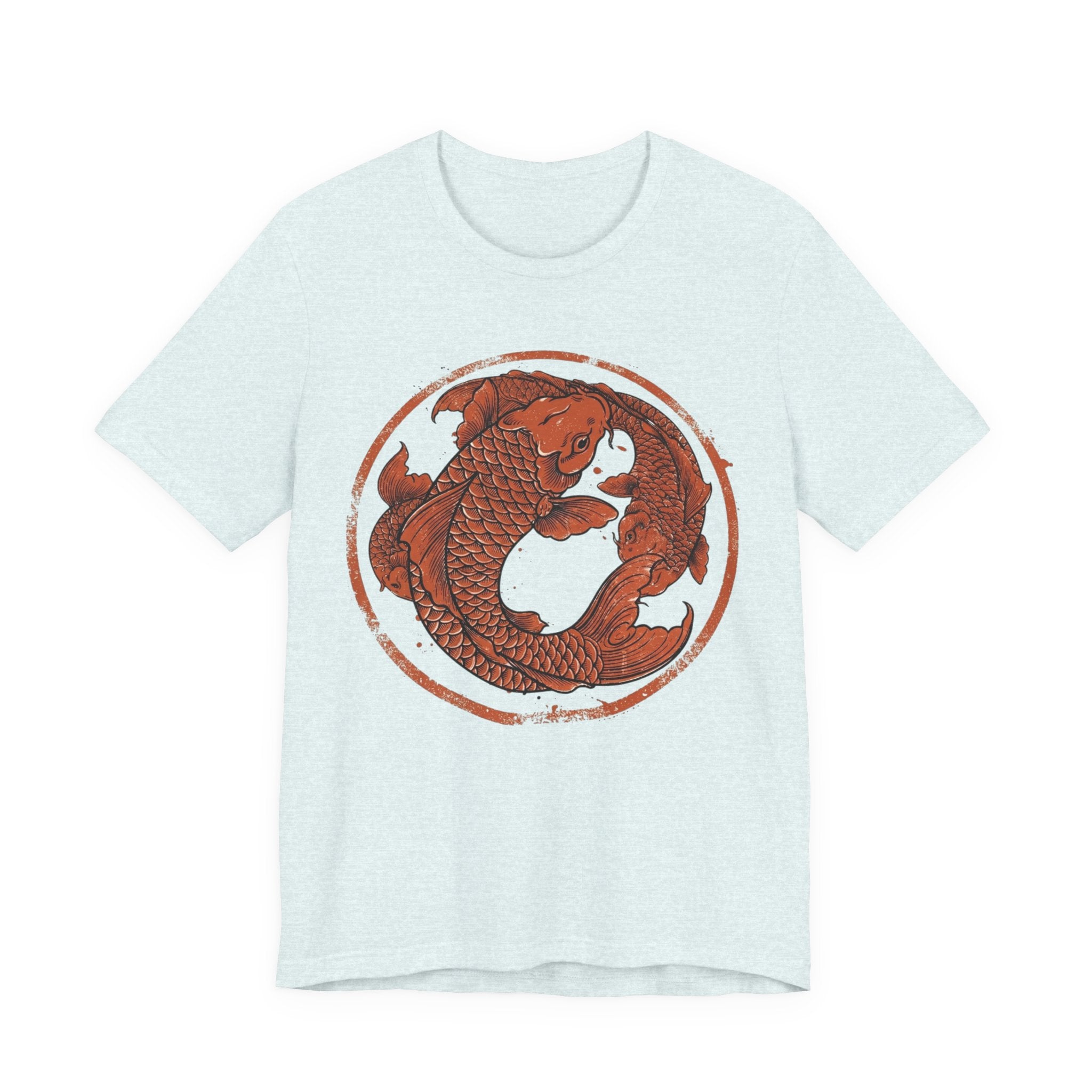 Koi Fish Circle illustration Tee | Asian carp yin yang shirt