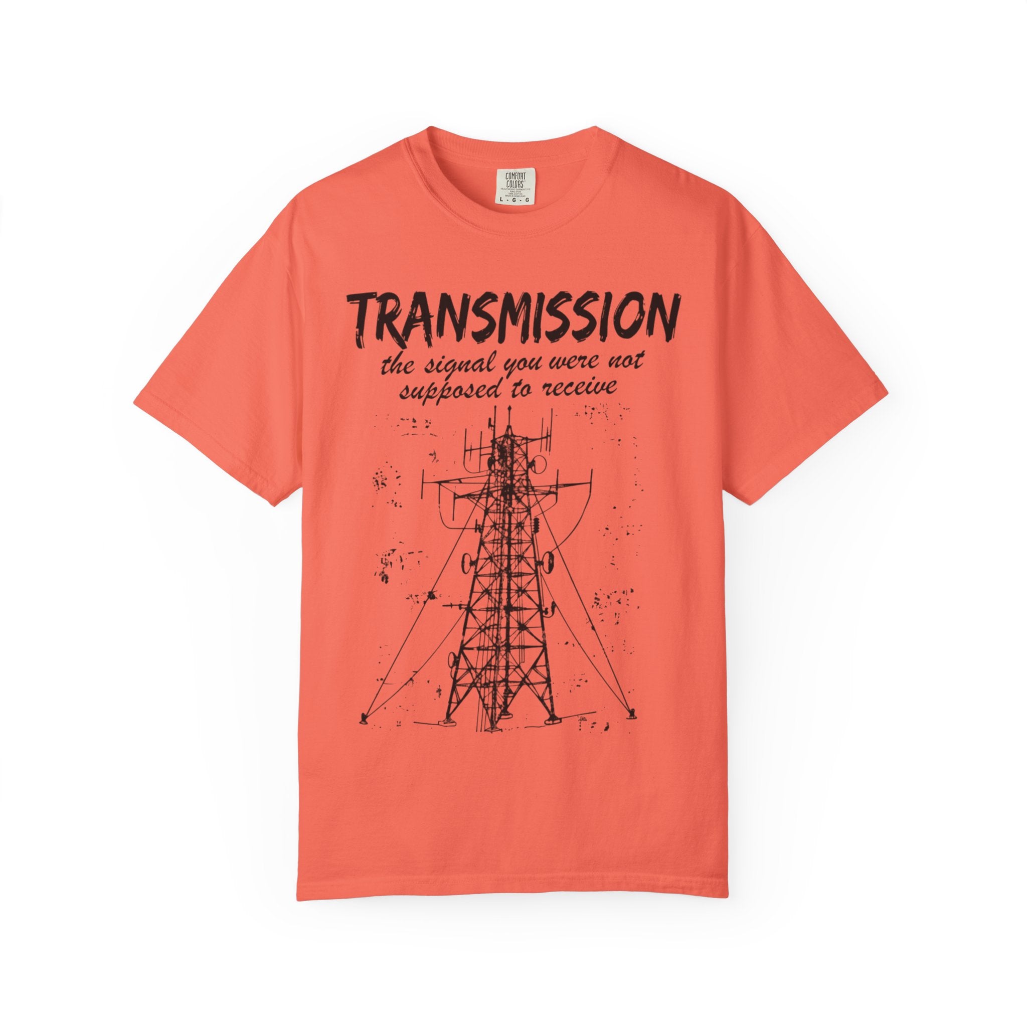 Transmission radio tower tee | Signal sketch graphic T-Shirt