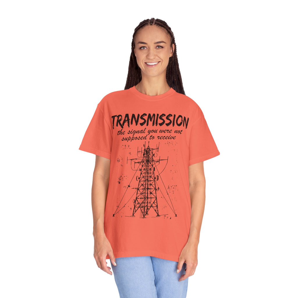 Transmission radio tower tee | Signal sketch graphic T-Shirt