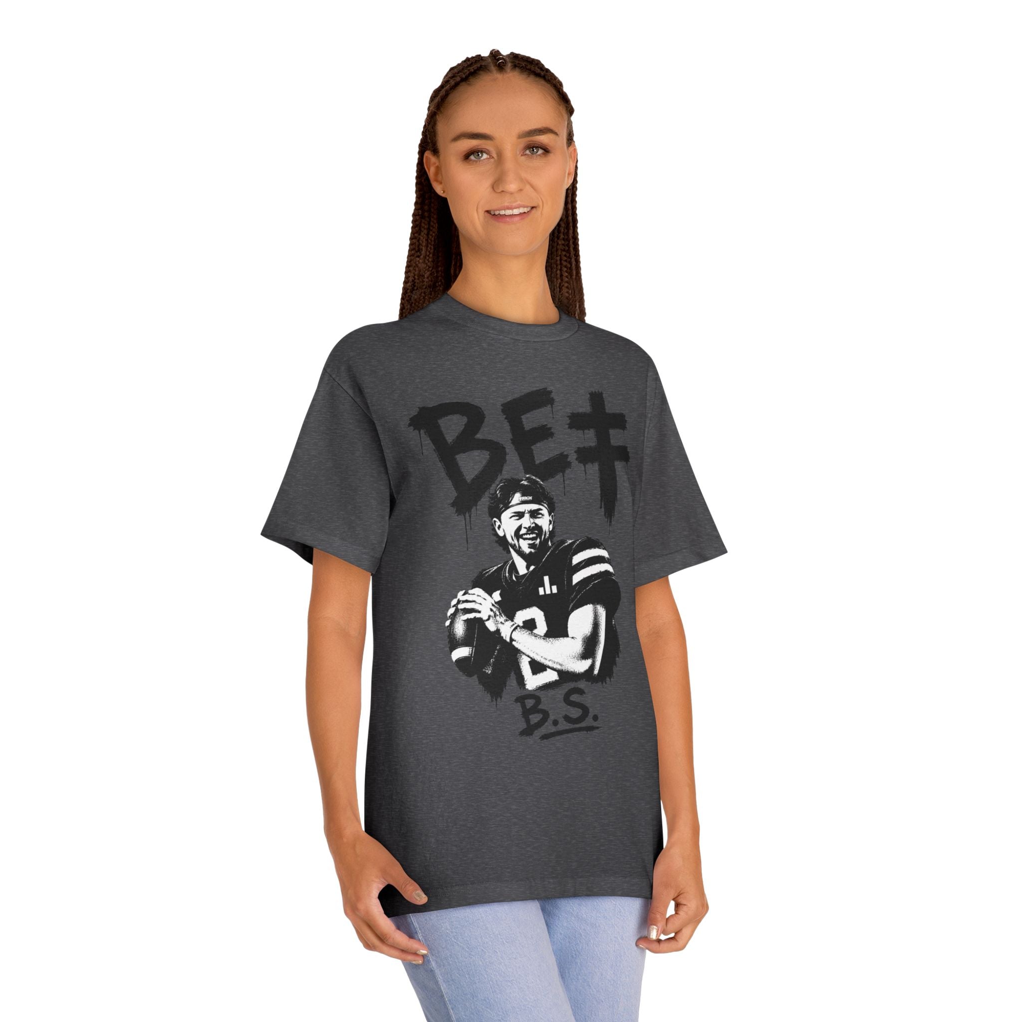 BET Gambling Quarterback Graphic Tee | Football Pop Art