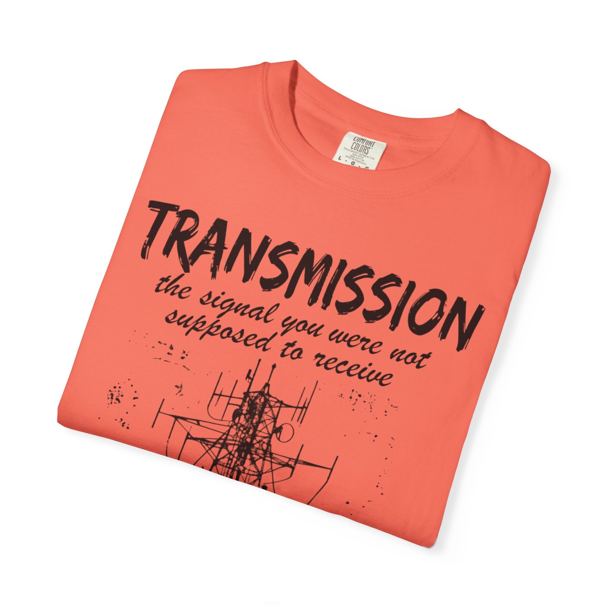 Transmission radio tower tee | Signal sketch graphic T-Shirt