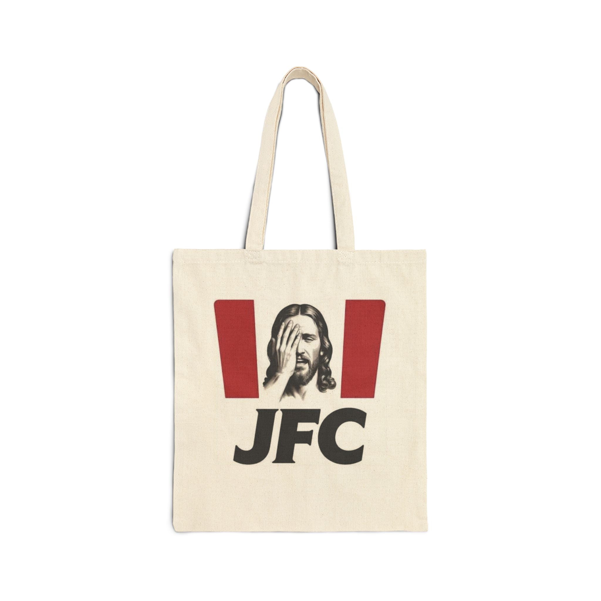 JFC Facepalm Cotton Canvas Tote Bag