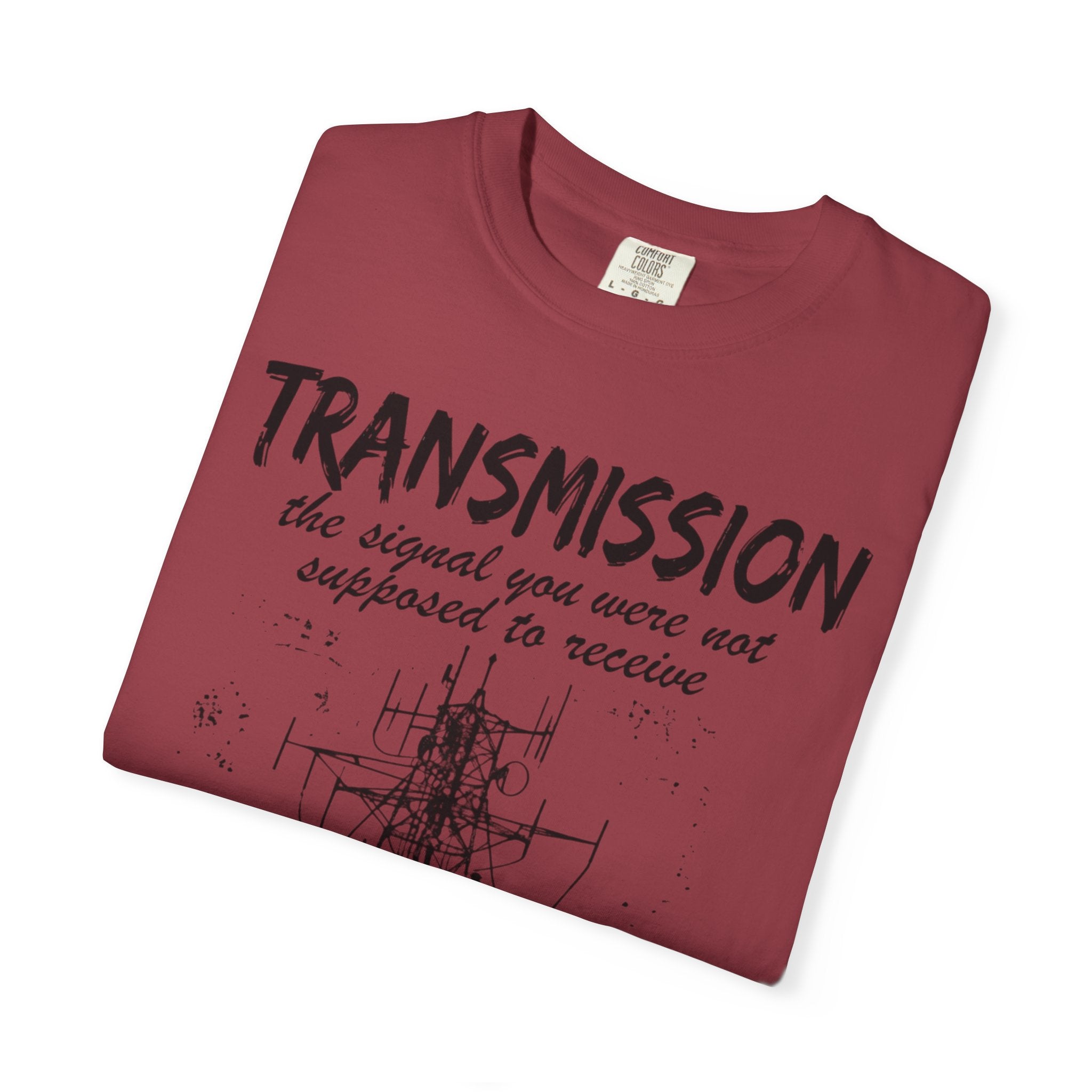 Transmission radio tower tee | Signal sketch graphic T-Shirt