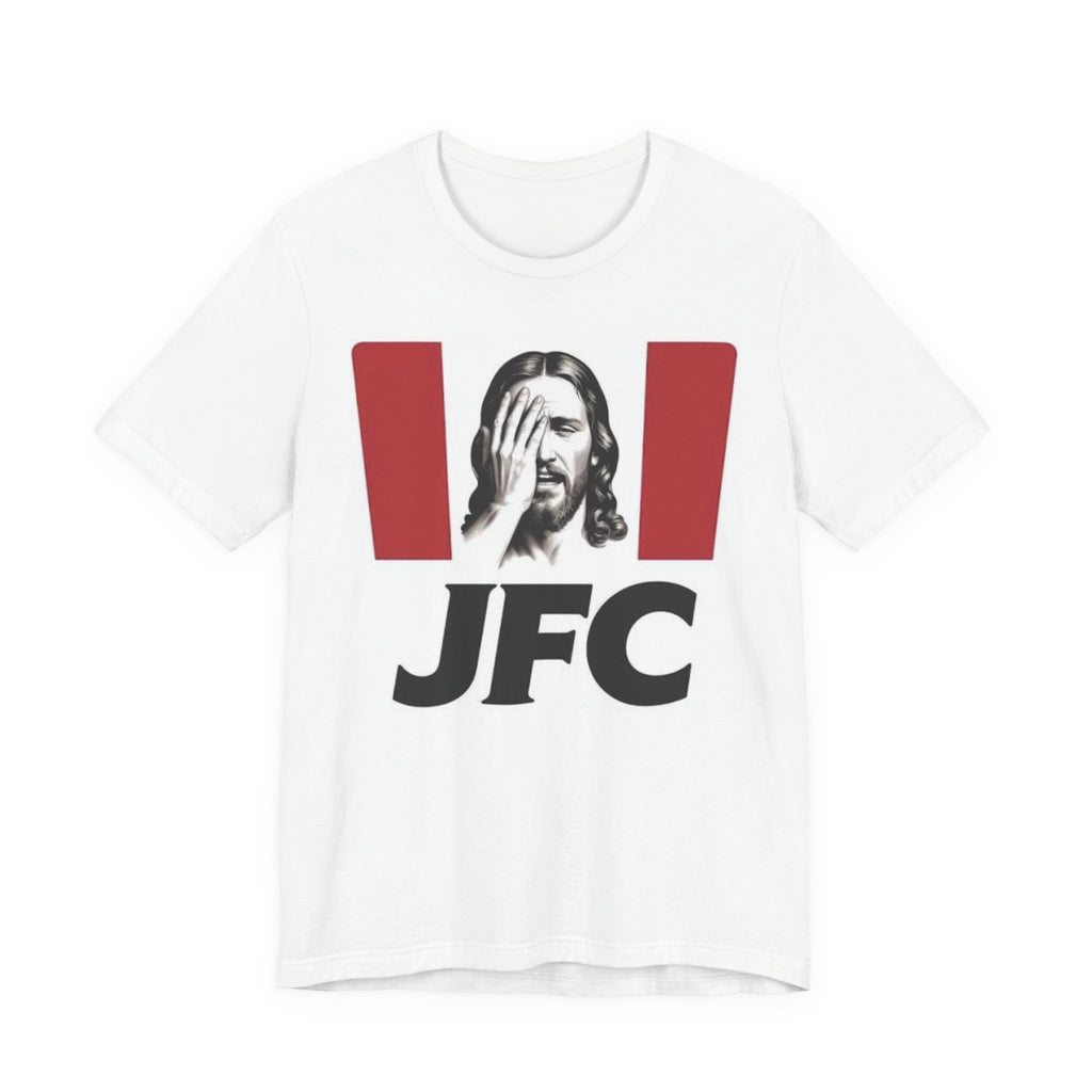 JFC Facepalm Jesus T-Shirt | Graphic Meme Tee