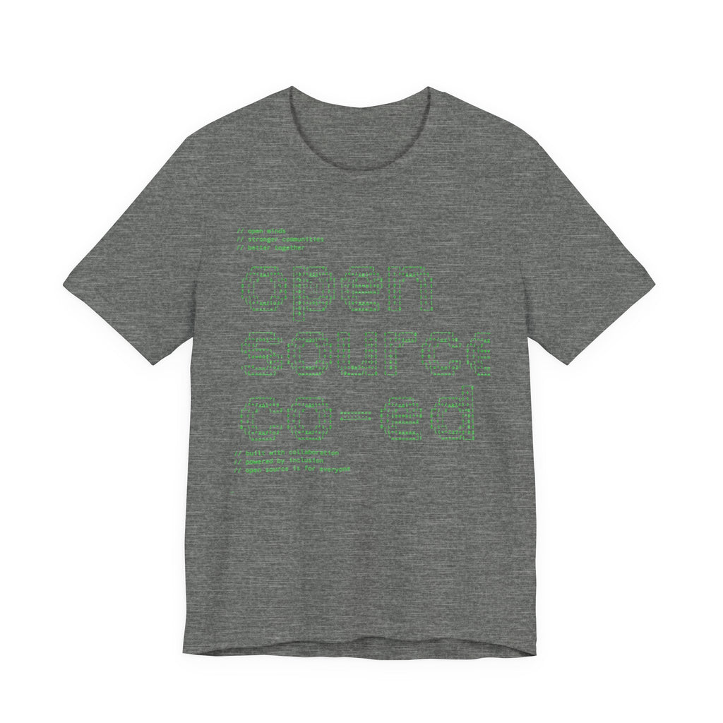Open Source Co-ed T-Shirt | Programming ASCII Art Tee