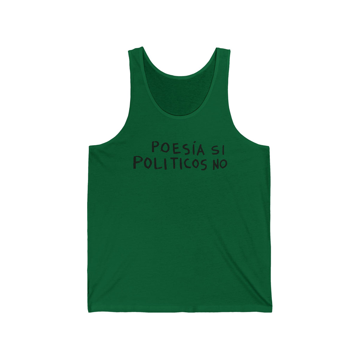 Poesía Sí Políticos No tank top | Spanish Poetry Politics Shirt