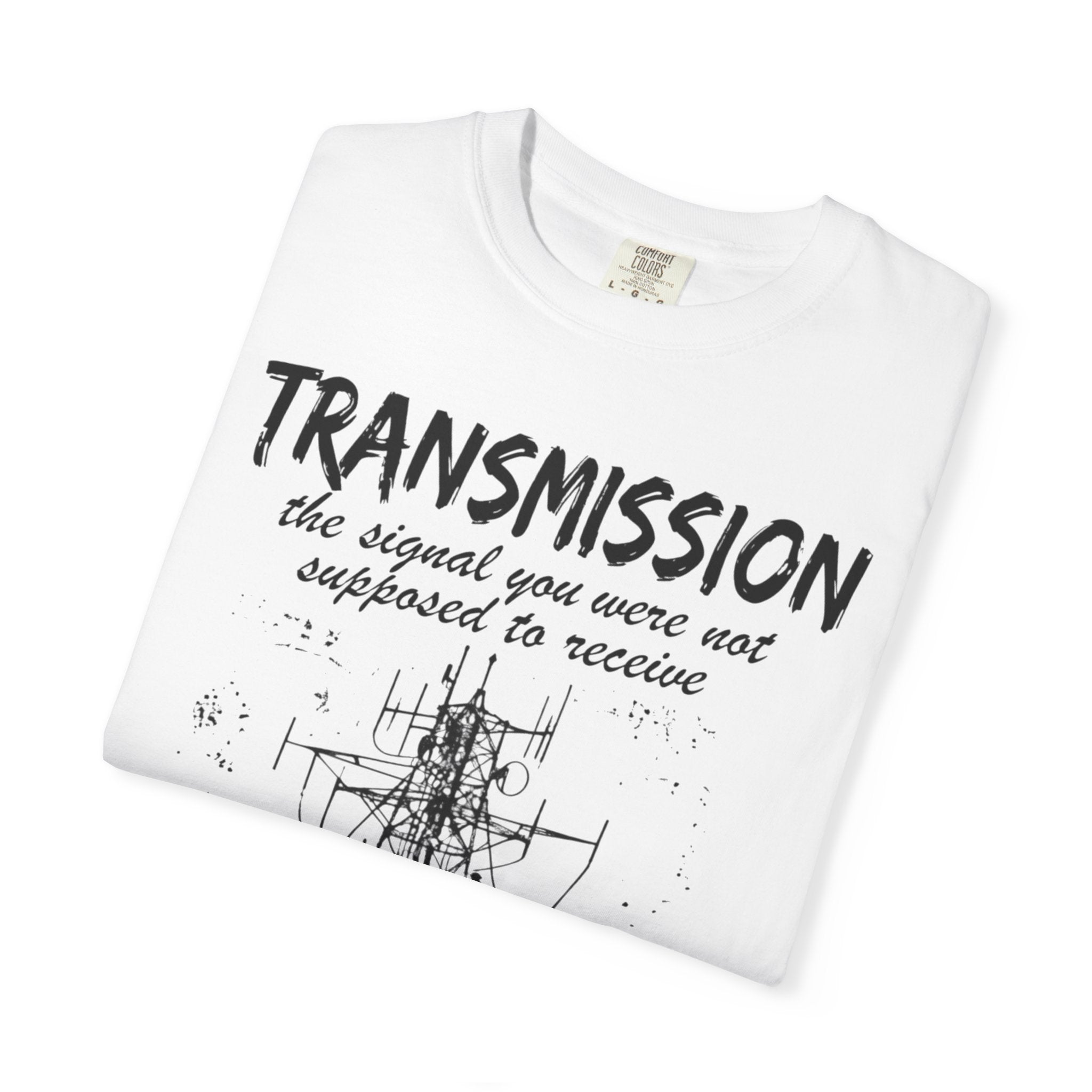 Transmission radio tower tee | Signal sketch graphic T-Shirt